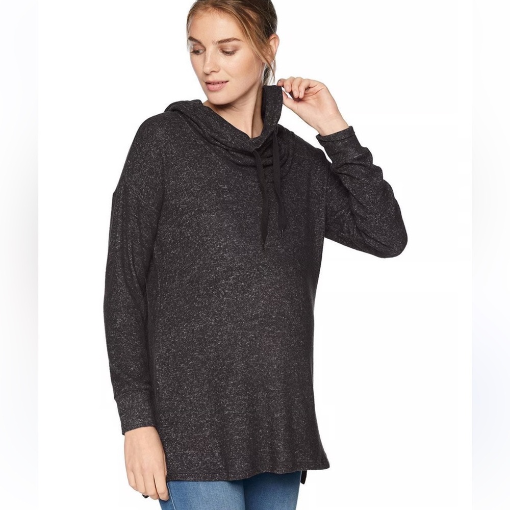 Matherhood Maternity HACCI COWL NECK BLACK  SWEATSHIRT SIZE‎ S